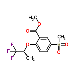(R)-5-(甲基磺酰基)-2-((1,1,1-三氟丙-2-基)氧基)苯甲酸甲酯结构式