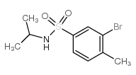 n-isopropyl 3-bromo-4-methylbenzenesulfonamide structure