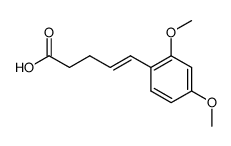 (4E)-5-(2,4-dimethoxyphenyl)pent-4-enoic acid Structure
