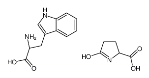 L-tryptophan, compound with 5-oxo-DL-proline (1:1) structure