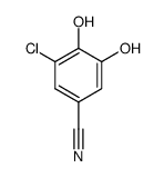 Benzonitrile,3-chloro-4,5-dihydroxy- Structure