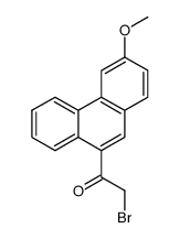 2-bromo-1-(3-methoxy-[9]phenanthryl)-ethanone Structure