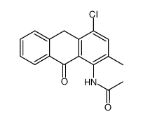 N-(4-chloro-2-methyl-9-oxo-9,10-dihydro-[1]anthryl)-acetamide Structure