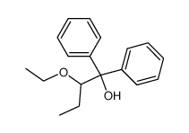 2-ethoxy-1,1-diphenyl-butan-1-ol结构式