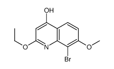 2-ethoxy-8-bromo-7-methoxy-4-hydroxyquinoline Structure