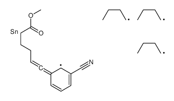 methyl 6-(3-cyanophenyl)-6-tributylstannylhex-5-enoate Structure