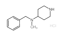N-benzyl-N-methylpiperidin-4-amine,hydrochloride Structure