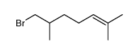 1-bromo-2,6-dimethylhept-5-ene Structure