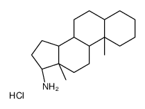 (5R,8R,9S,10S,13S,14S,17R)-10,13-dimethyl-2,3,4,5,6,7,8,9,11,12,14,15,16,17-tetradecahydro-1H-cyclopenta[a]phenanthren-17-amine,hydrochloride结构式