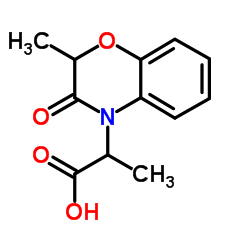 2-(2-Methyl-3-oxo-2,3-dihydro-4H-1,4-benzoxazin-4-yl)propanoic acid结构式