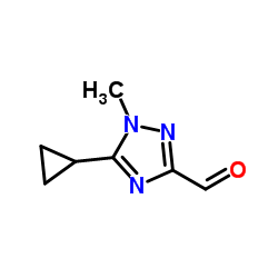 5-环丙基-1-甲基-1H-1,2,4-三唑-3-甲醛结构式