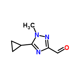 5-Cyclopropyl-1-methyl-1H-1,2,4-triazole-3-carbaldehyde structure