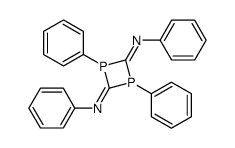 2,4-bis(phenylimino)-1,3-diphenyl-1,3-diphosphetane结构式