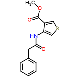 Methyl 4-[(phenylacetyl)amino]-3-thiophenecarboxylate Structure