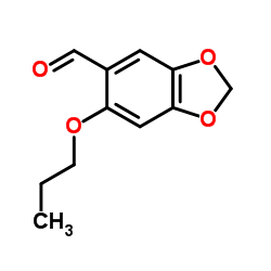 6-Propoxy-1,3-benzodioxole-5-carbaldehyde结构式
