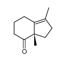 (S)-1,3a-dimethyl-2,3,3a,5,6,7-hexahydro-4H-inden-4-one结构式