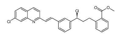 methyl 2-[(3S)-[3-[(2E)-(7-chloro quinolin-2-yl)ethenyl]phenyl]-3-chloropropyl]benzoate结构式