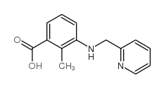 2-甲基-3-((吡啶-2-甲基)氨基)苯甲酸结构式