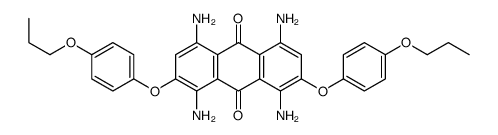 1,4,5,8-tetraamino-2,7-bis(4-propoxyphenoxy)anthracene-9,10-dione Structure