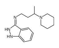 N-(3-piperidin-1-ylbutyl)-1H-indazol-3-amine结构式