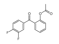 2-ACETOXY-3',4'-DIFLUOROBENZOPHENONE structure