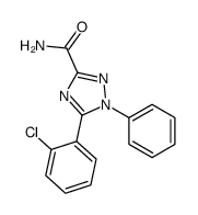 5-(2-chlorophenyl)-1-phenyl-1,2,4-triazole-3-carboxamide结构式