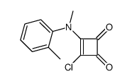 3-chloro-4-(N,2-dimethylanilino)cyclobut-3-ene-1,2-dione结构式