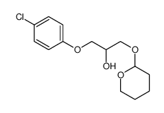 1-(4-chlorophenoxy)-3-(oxan-2-yloxy)propan-2-ol结构式