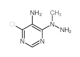 4-(amino-methyl-amino)-6-chloro-pyrimidin-5-amine结构式