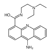 9-amino-N-[2-(diethylamino)ethyl]acridine-4-carboxamide Structure