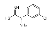 1-amino-1-(3-chlorophenyl)thiourea结构式