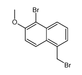 1-bromo-5-(bromomethyl)-2-methoxynaphthalene结构式