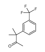 3-methyl-3-[3-(trifluoromethyl)phenyl]butan-2-one Structure