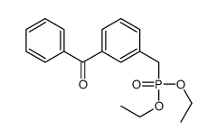 [3-(diethoxyphosphorylmethyl)phenyl]-phenylmethanone结构式