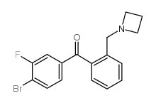 2'-AZETIDINOMETHYL-4-BROMO-3-FLUOROBENZOPHENONE结构式