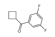 CYCLOBUTYL 3,5-DIFLUOROPHENYL KETONE结构式