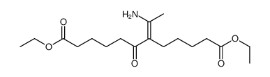 diethyl 6-(1-aminoethylidene)-7-oxododecanedioate结构式