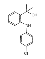 2-[2-(4-chlorophenylamino)phenyl]propan-2-ol结构式