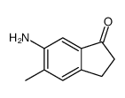 6-amino-5-methyl-2,3-dihydroinden-1-one结构式