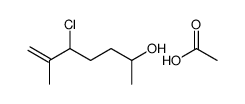 acetic acid,5-chloro-6-methylhept-6-en-2-ol结构式