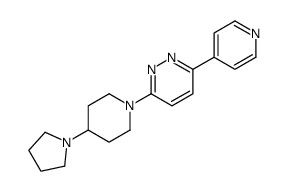 3-pyridin-4-yl-6-(4-pyrrolidin-1-ylpiperidin-1-yl)pyridazine Structure