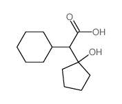 2-cyclohexyl-2-(1-hydroxycyclopentyl)acetic acid结构式