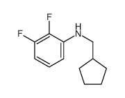 N-(cyclopentylmethyl)-2,3-difluoroaniline结构式