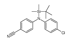 4-(N-[tert-butyl(dimethyl)silyl]-4-chloroanilino)benzonitrile Structure