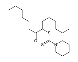 8-oxotetradecan-7-yl piperidine-1-carbodithioate结构式