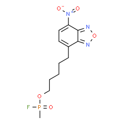 5-(7-nitrobenz-2-oxa-1,3-diazol-4-yl)pentyl methylphosphonofluoridate structure