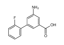 3-amino-5-(2-fluorophenyl)benzoic acid结构式