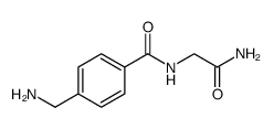 Benzamide, 4-(aminomethyl)-N-(2-amino-2-oxoethyl) Structure
