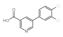 5-(3,4-二氯苯基)烟酸结构式