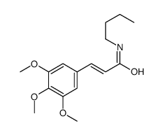 (E)-N-butyl-3-(3,4,5-trimethoxyphenyl)prop-2-enamide结构式